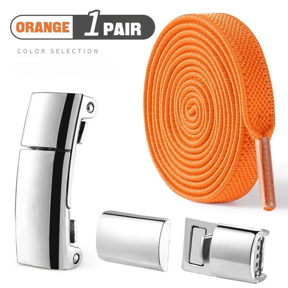 Magnetic Lock NoTie Shoelaces Flat Elastic Shoelaces For Sneakers Boots 1 Pair 19