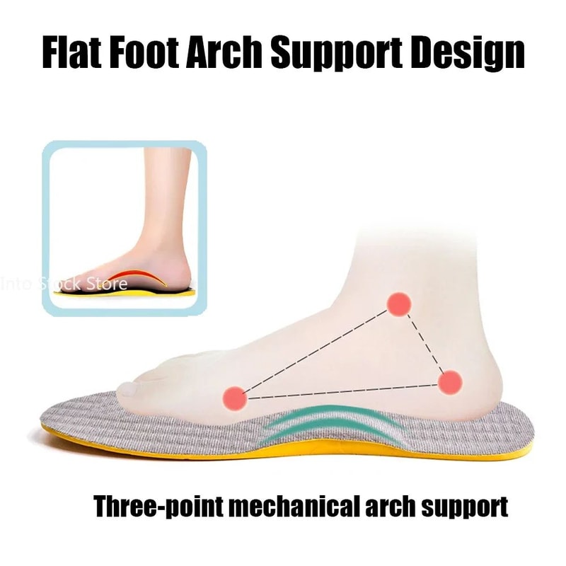 Arch Support Insoles For Flat Feet Orthopedic Valgus Correction Shoe Inserts 2