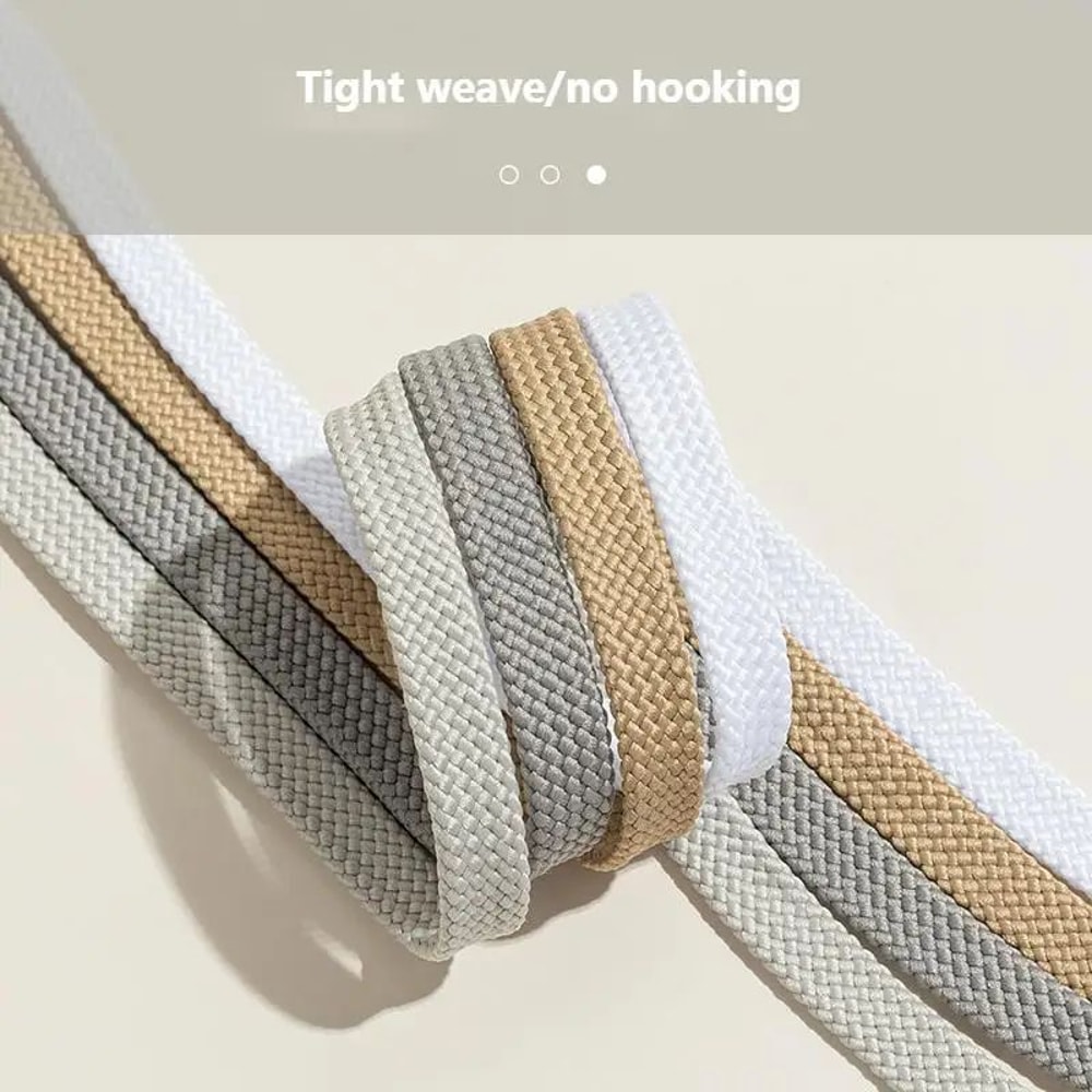 Classic Flat Shoelaces For Sneakers Sneaker Replacement Laces In White Or Black 2