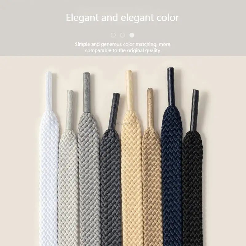 Classic Flat Shoelaces For Sneakers Sneaker Replacement Laces In White Or Black 4