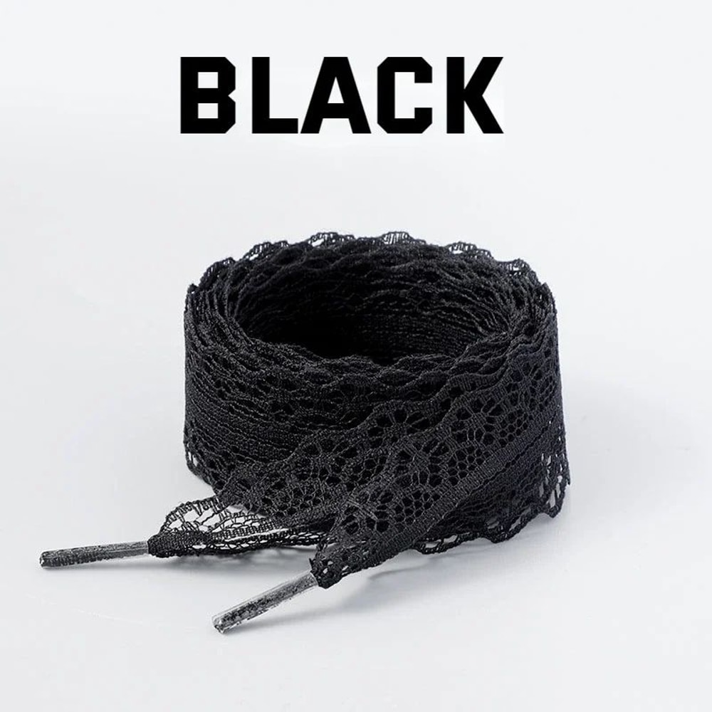 Lace Shoelaces 29cm Wide Flat Ribbon Laces For Sneakers And Ballet Shoes 7