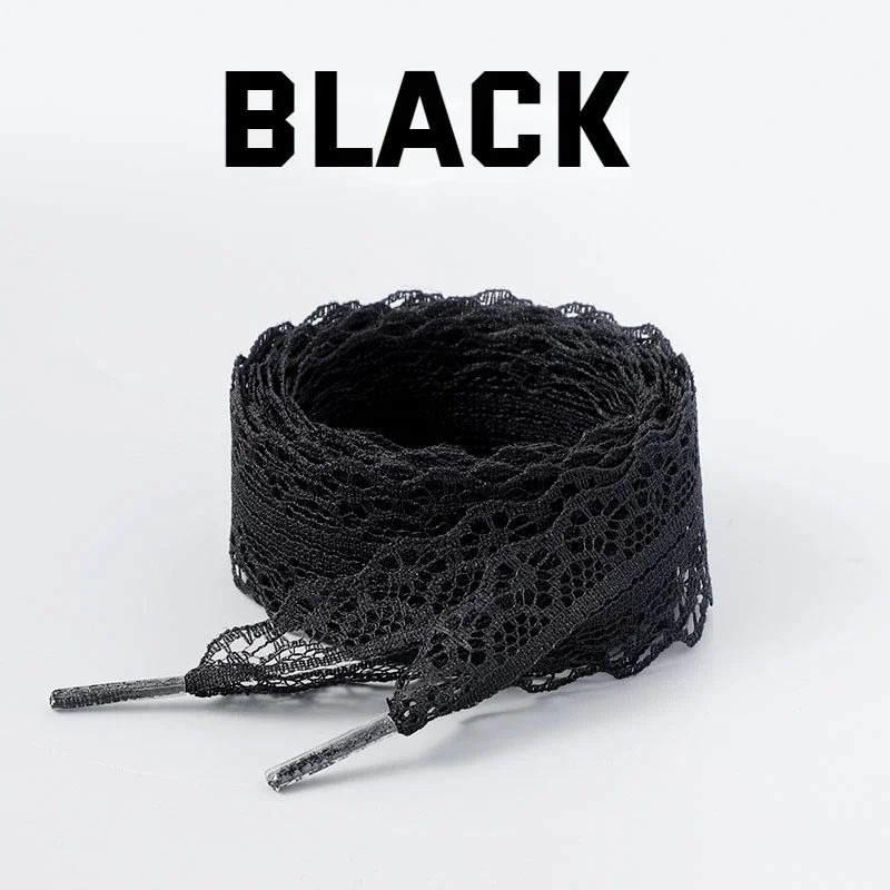 Lace Shoelaces 29cm Wide Flat Ribbon Laces For Sneakers And Ballet Shoes 7