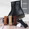 Round Boot Laces Pair Durable Polyester Shoelaces In Black Or Brown For Martens And Hiking Boots 1