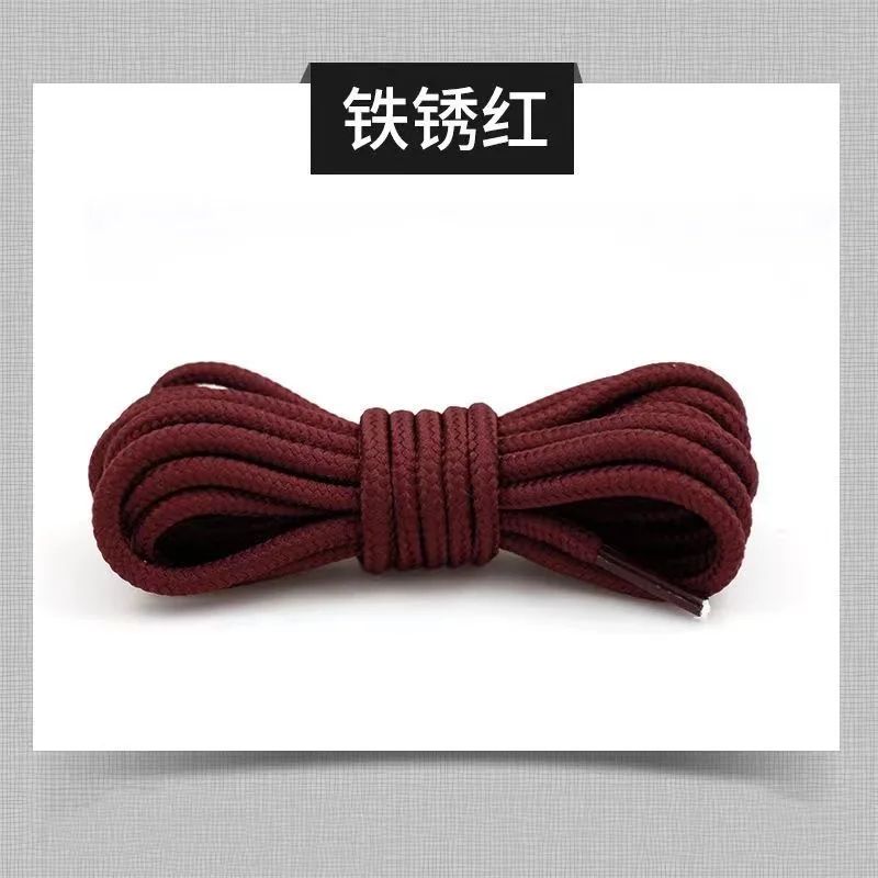 Round Boot Laces Pair Durable Polyester Shoelaces In Black Or Brown For Martens And Hiking Boots 15