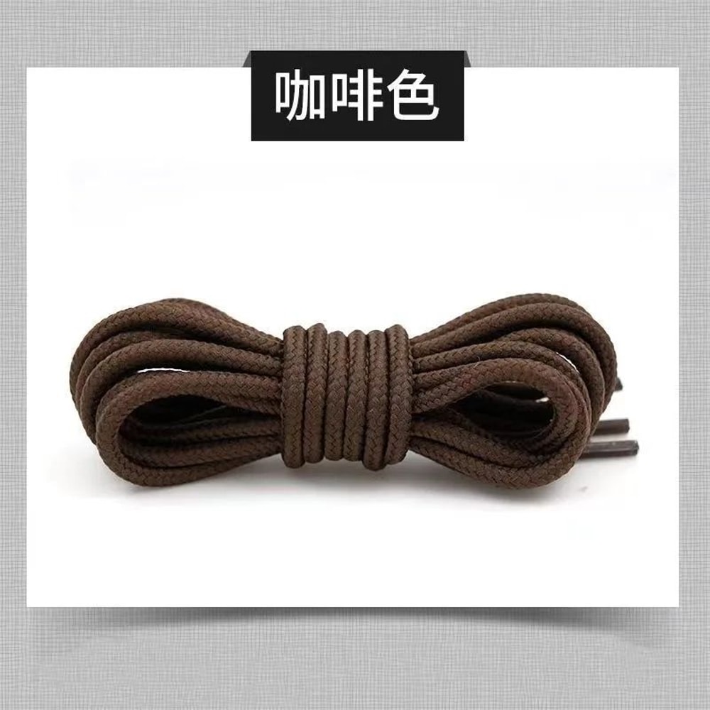 Round Boot Laces Pair Durable Polyester Shoelaces In Black Or Brown For Martens And Hiking Boots 8