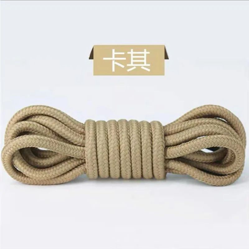 Round Boot Laces Pair Durable Polyester Shoelaces In Black Or Brown For Martens And Hiking Boots 10