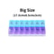 Portable Weekly Pill Organizer With 14 Compartments Travel Pill Organizer For Vitamins Medicine 11