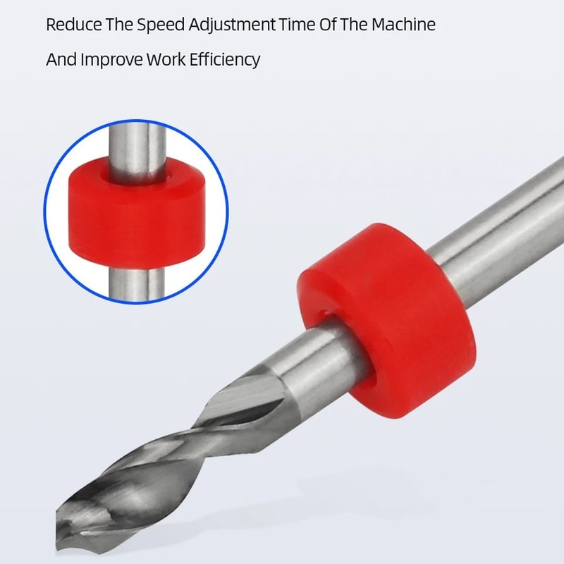 TOOLEYE Carbide PCB Drill Bit Set 10pcs 18 Shank Micro CNC Bits 013175mm 2