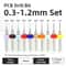 TOOLEYE Carbide PCB Drill Bit Set 10pcs 18 Shank Micro CNC Bits 013175mm 4