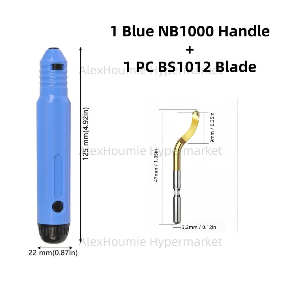 NB1100 Deburring Tool With BS1010 Blades Precision Burr Remover For Metal Plastic PVC 3D Prints 3