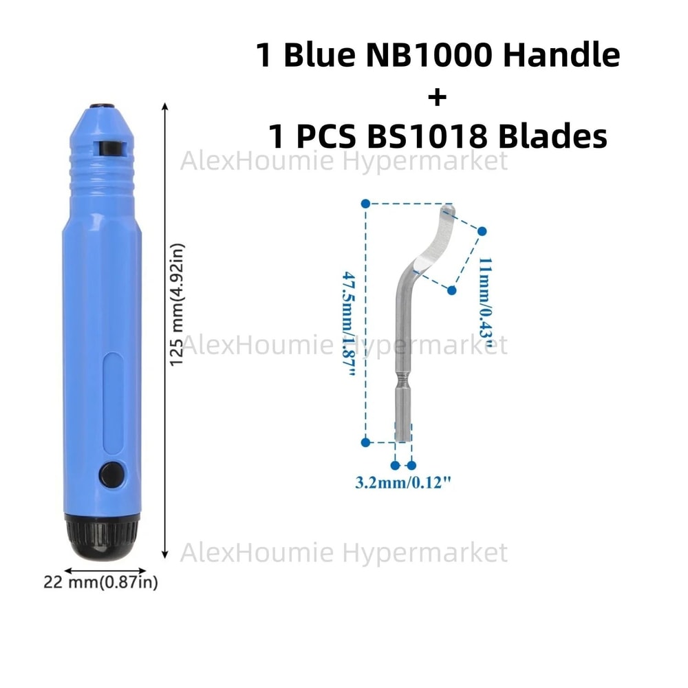 NB1100 Deburring Tool With BS1010 Blades Precision Burr Remover For Metal Plastic PVC 3D Prints 4