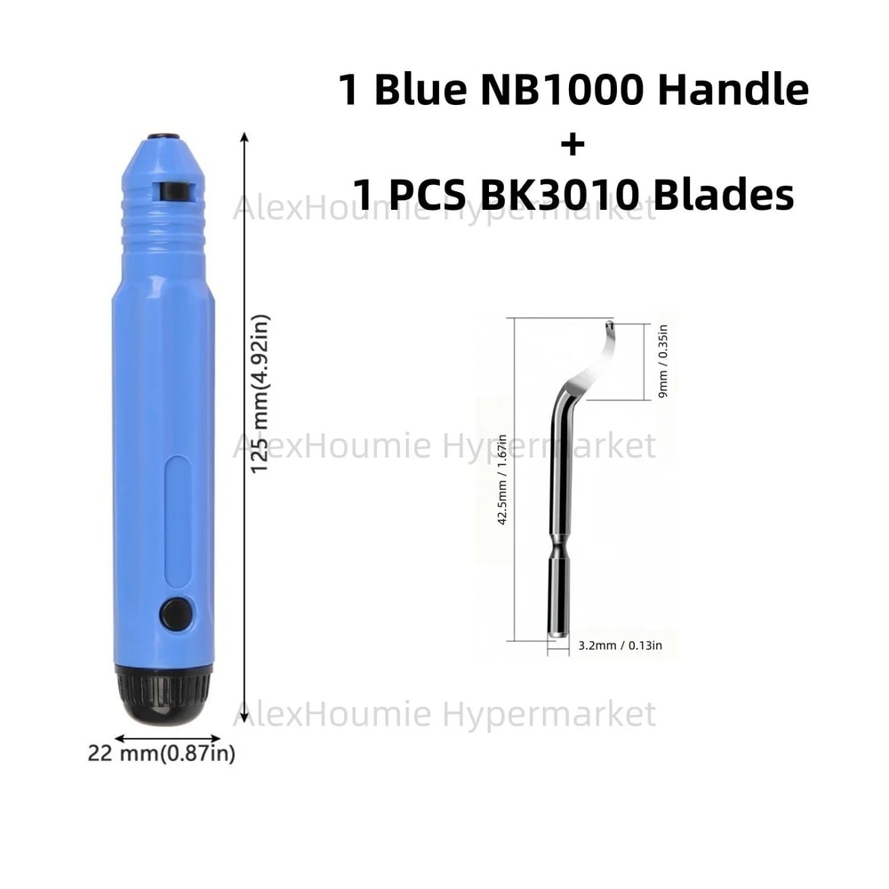 NB1100 Deburring Tool With BS1010 Blades Precision Burr Remover For Metal Plastic PVC 3D Prints 7