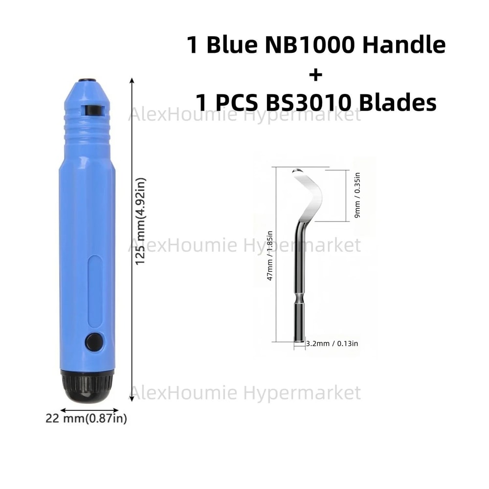 NB1100 Deburring Tool With BS1010 Blades Precision Burr Remover For Metal Plastic PVC 3D Prints 8