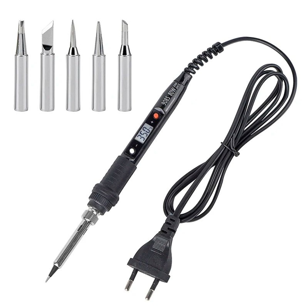 JCD 80W Digital Soldering Iron With LCD Display Adjustable Temperature Dual Voltage 110V220V 11