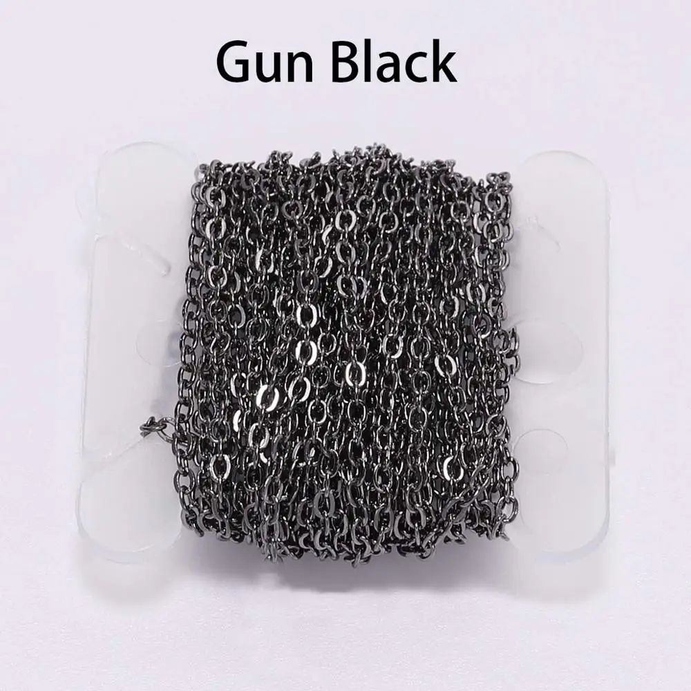 Gold Plated Necklace Chain 5m Roll For Jewelry Making DIY Crafts 7