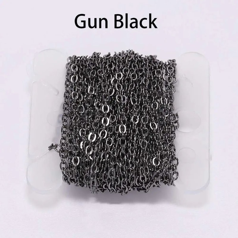 Gold Plated Necklace Chain 5m Roll For Jewelry Making DIY Crafts 7