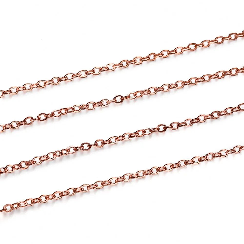 Gold Plated Necklace Chain 5m Roll For Jewelry Making DIY Crafts 8