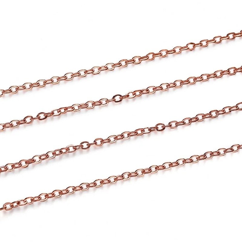 Gold Plated Necklace Chain 5m Roll For Jewelry Making DIY Crafts 8