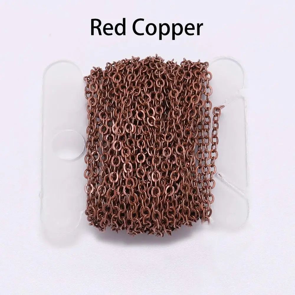 Gold Plated Necklace Chain 5m Roll For Jewelry Making DIY Crafts 12