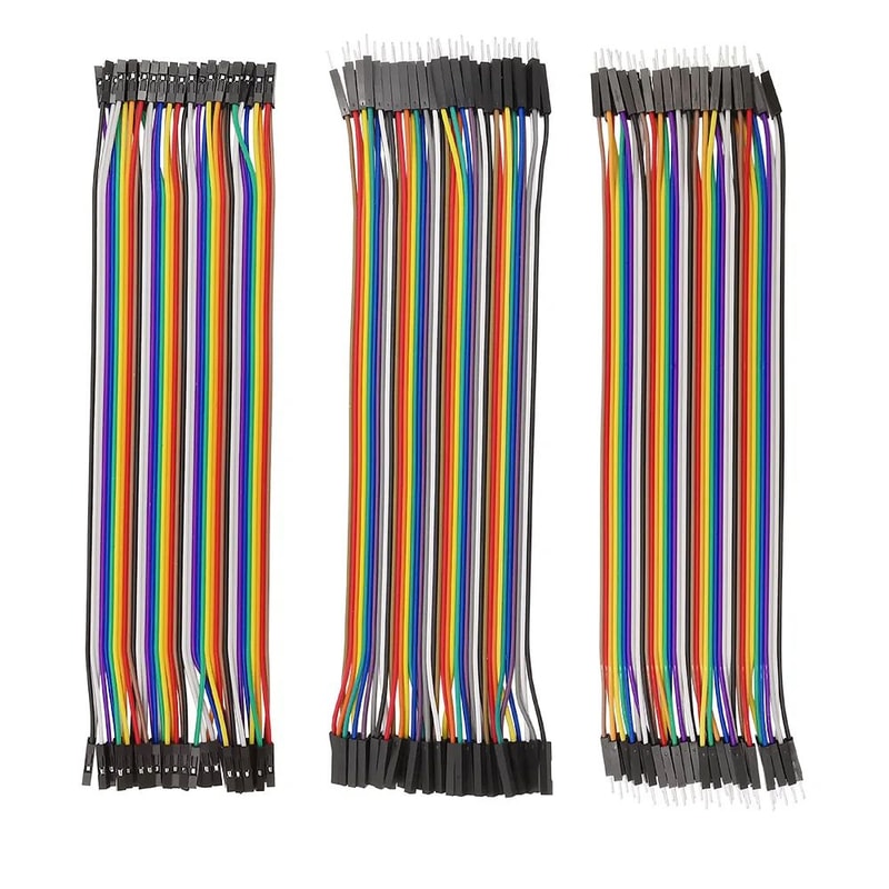 40Pin Breadboard Jumper Wires Ribbon Cable Set For Arduino And DIY Prototyping 0