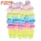 FASHION IDOL 24Inch Water Wave Crochet Hair Extensions Ombre Rainbow DeepWave Braiding Hair 1
