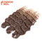 FASHION IDOL 24Inch Water Wave Crochet Hair Extensions Ombre Rainbow DeepWave Braiding Hair 7