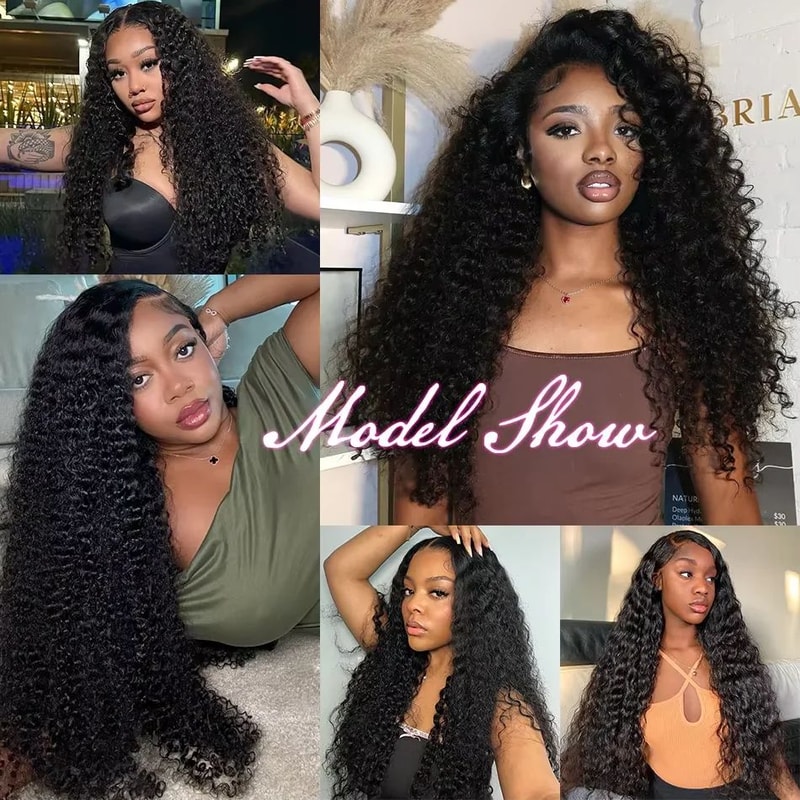 Luvin Deep Wave Raw Virgin Human Hair Bundles 3034 Inch Double Weft Weave 5