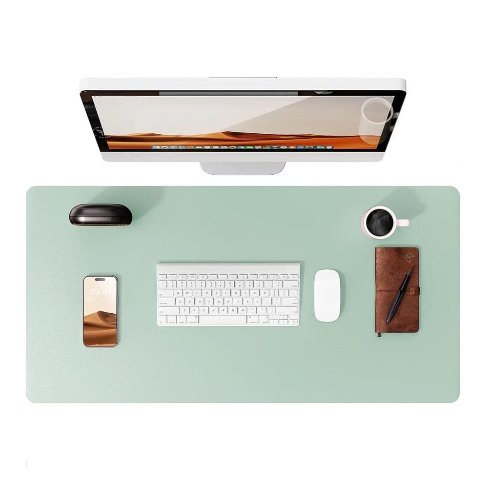 PU Leather Desk Pad Protector NonSlip Desk Mat Protector Large Mouse Pad For Office Desks 16