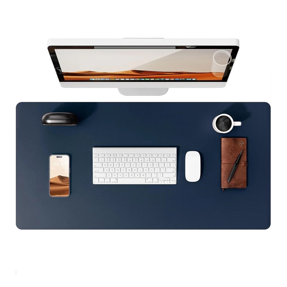 PU Leather Desk Pad Protector NonSlip Desk Mat Protector Large Mouse Pad For Office Desks 18