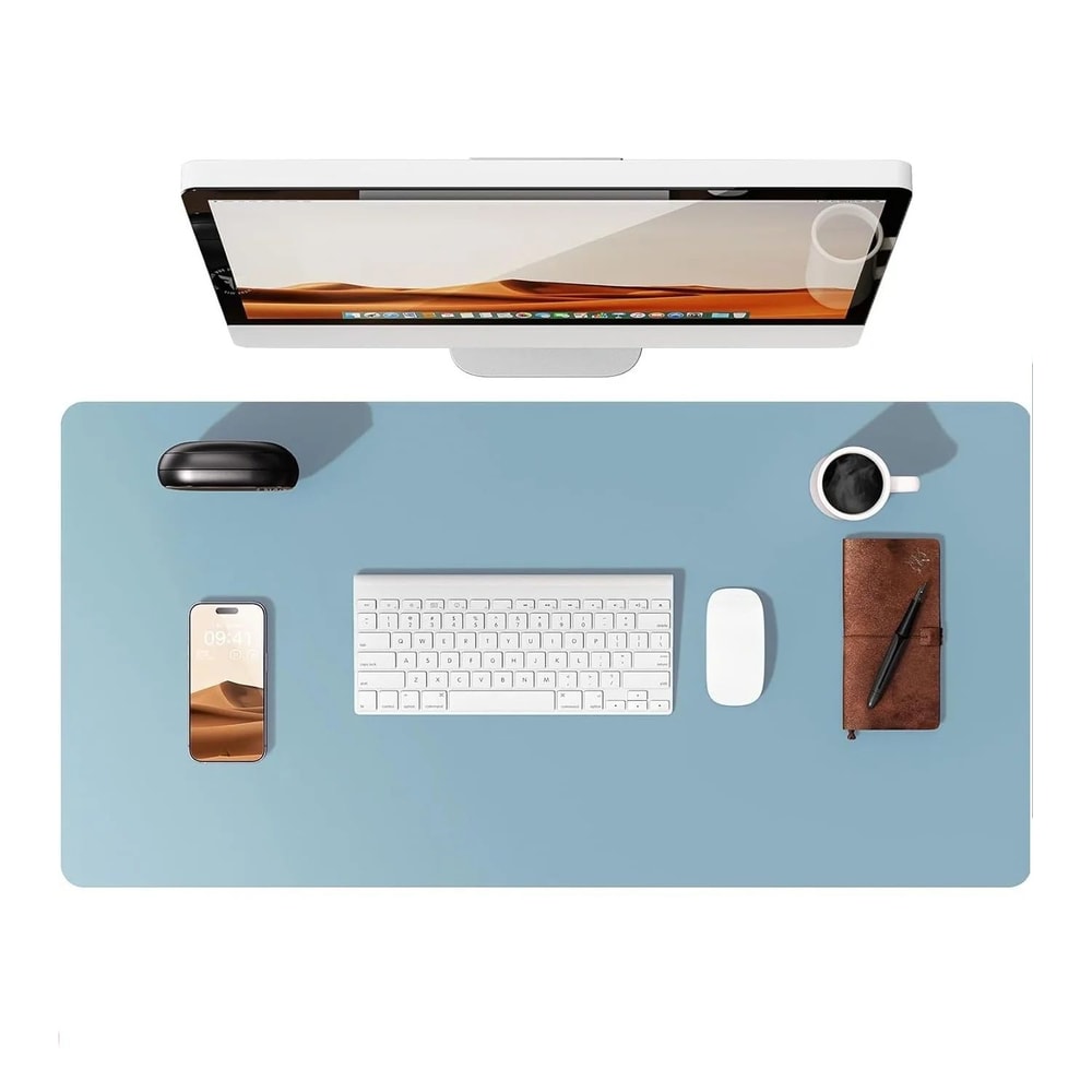 PU Leather Desk Pad Protector NonSlip Desk Mat Protector Large Mouse Pad For Office Desks 10