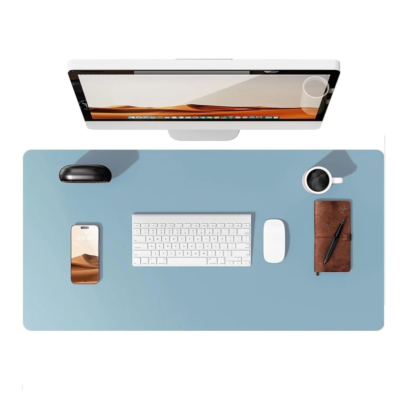 PU Leather Desk Pad Protector NonSlip Desk Mat Protector Large Mouse Pad For Office Desks 10