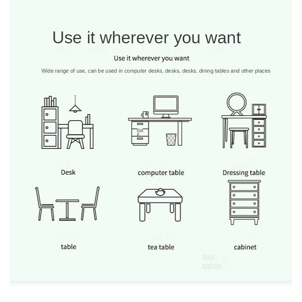 Waterproof PU Suede Large Desk Mat Mouse Pad For Gaming And Office 5