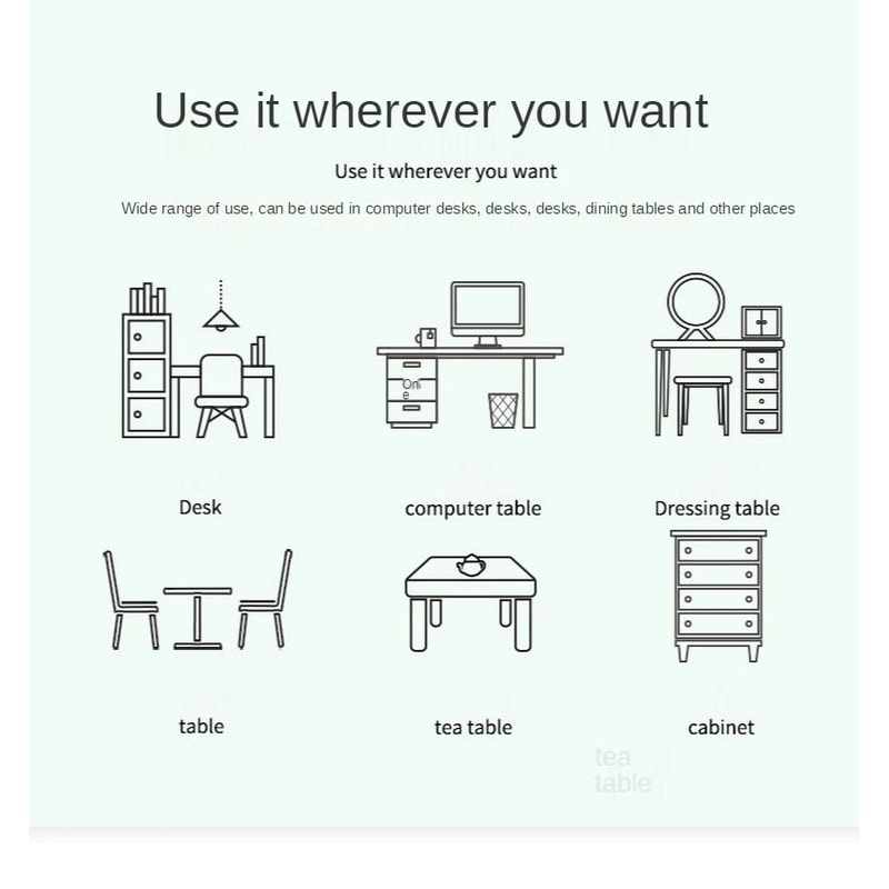 Waterproof PU Suede Large Desk Mat Mouse Pad For Gaming And Office 5