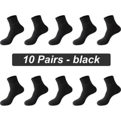 mens bamboo fiber socks (10 pairs) - breathable antibacterial comfort, eu 38–46