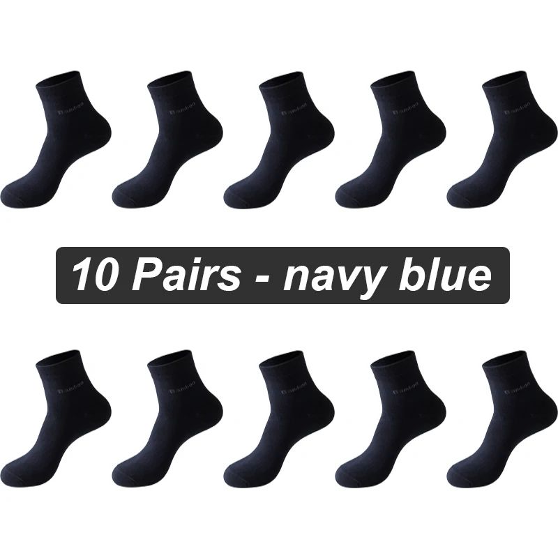 Mens Bamboo Fiber Socks 10 Pairs Breathable Antibacterial Comfort EU 3846 9