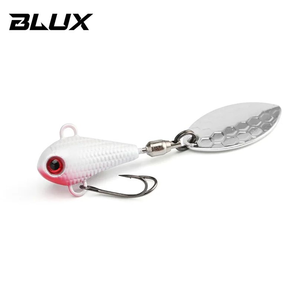 BLUX Spintail Jig Tail Spinner Lure LongCast Metal Vibe With Copper Blade 45g7g11g 8