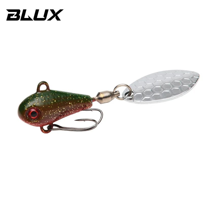 BLUX Spintail Jig Tail Spinner Lure LongCast Metal Vibe With Copper Blade 45g7g11g 12