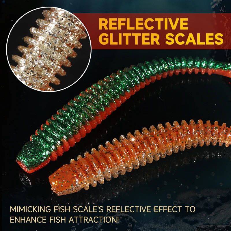 Impact Ring Shad Soft Plastic Swimbait Paddle Tail Lure Set 63mm 80mm 97mm 3