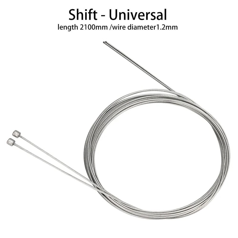 ZTTO Stainless Steel Bike Shift Cable Set 2100mm Smooth MTBRoad Shifting Braking Inner Cable 6