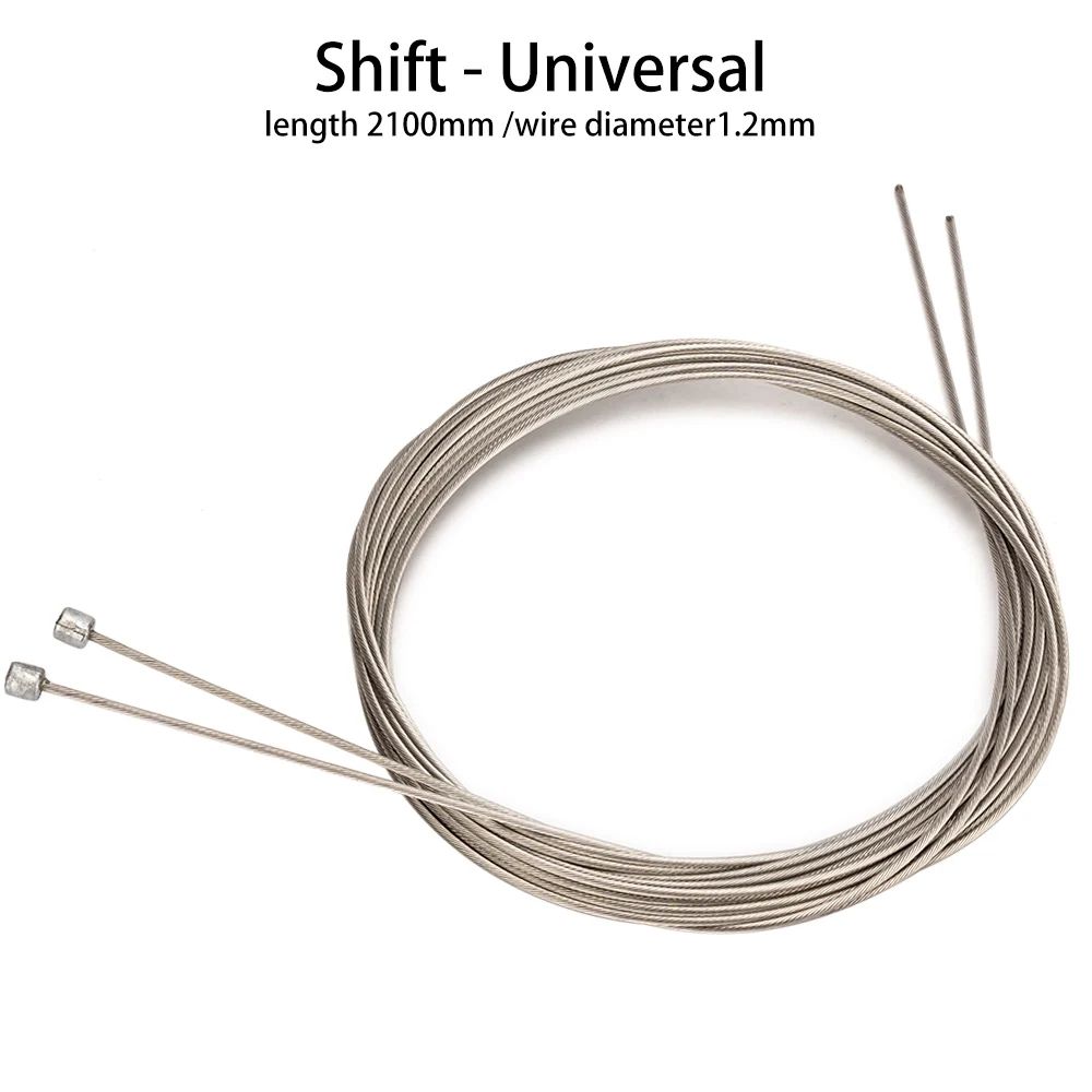 ZTTO Stainless Steel Bike Shift Cable Set 2100mm Smooth MTBRoad Shifting Braking Inner Cable 9
