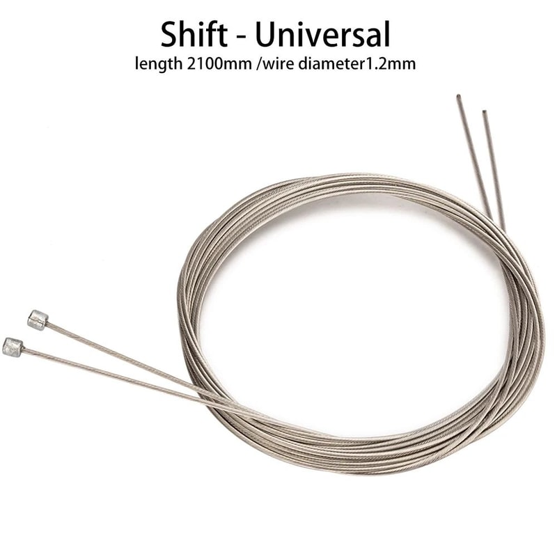 ZTTO Stainless Steel Bike Shift Cable Set 2100mm Smooth MTBRoad Shifting Braking Inner Cable 9