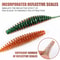 Tanta Soft Plastic Worm Bait 49mm Or 65mm For Bass And Carp 1