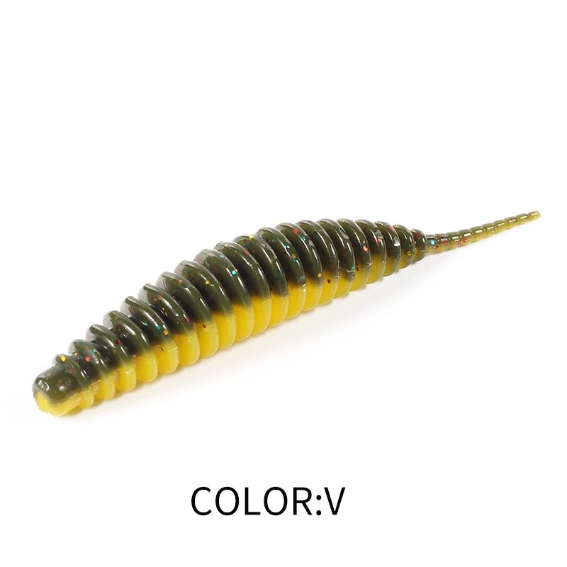 Tanta Soft Plastic Worm Bait 49mm Or 65mm For Bass And Carp 6