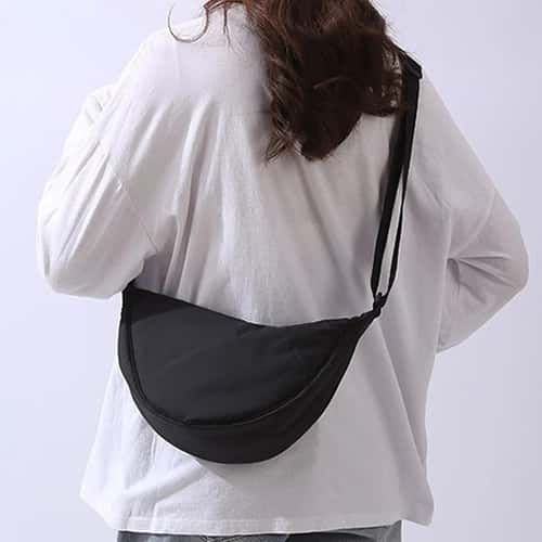 Lightweight Nylon Crossbody Bag for Women, Padded Shoulder Travel Purse