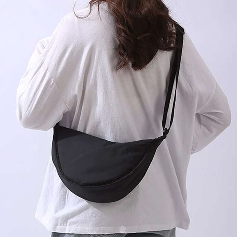 Lightweight Nylon Crossbody Bag For Women Padded Shoulder Travel Purse 0