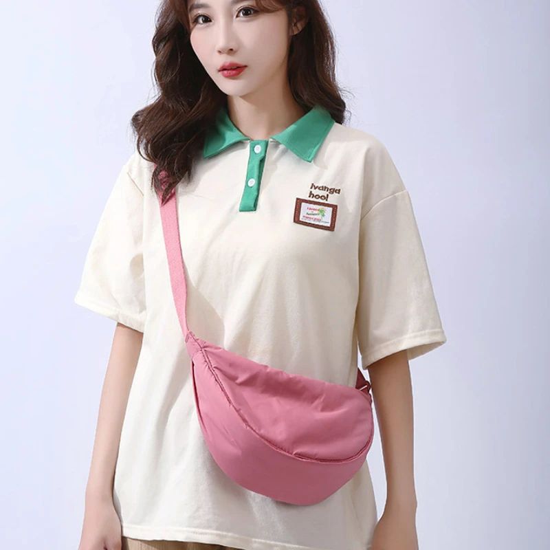 Lightweight Nylon Crossbody Bag For Women Padded Shoulder Travel Purse 1