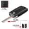 KEYYOU Peugeot Key Shell FlipFolding Replacement Remote Key Case 14