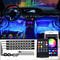USB Car Interior Ambient Light Strips 48 LED With App And Remote Control 0