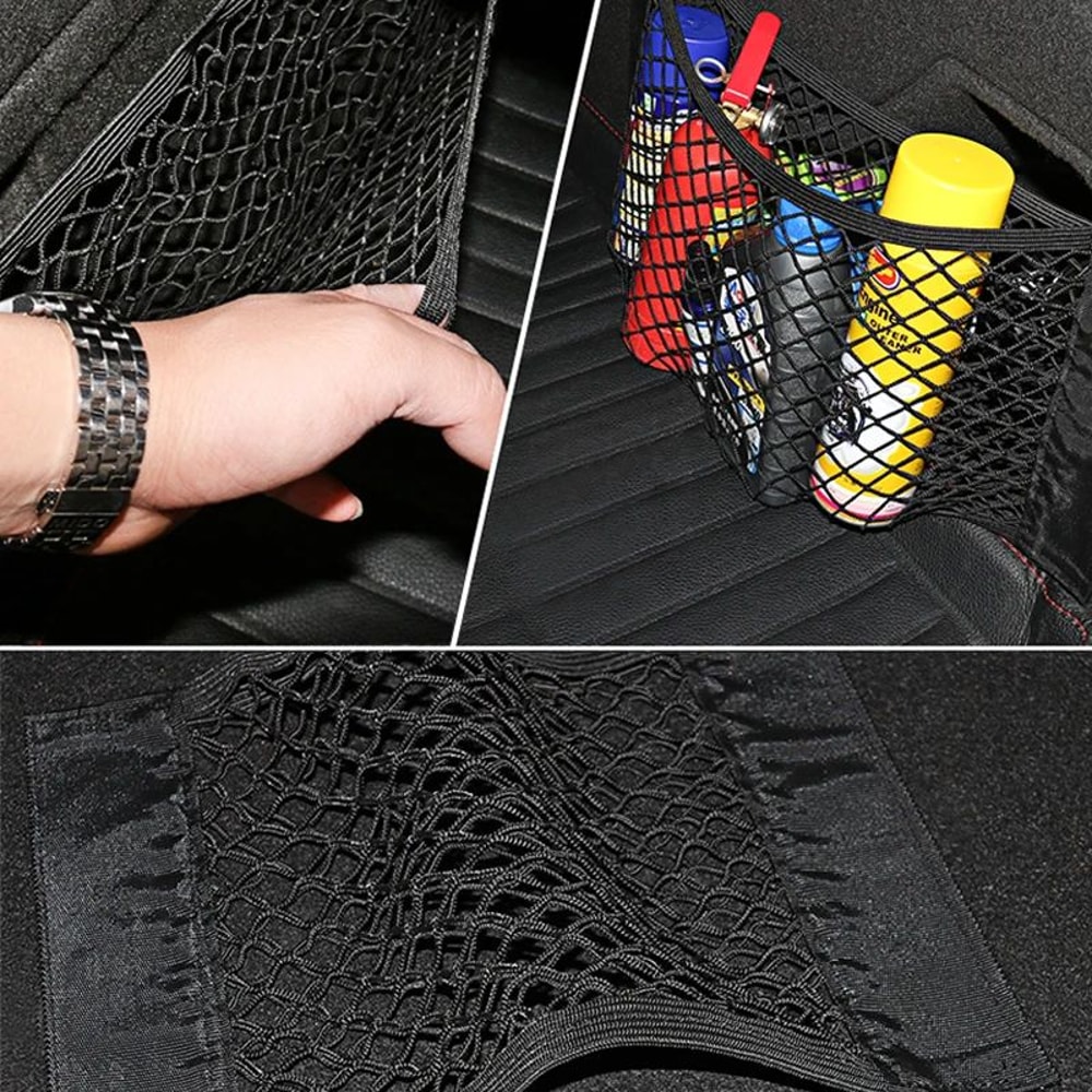 Elastic Car Trunk Organizer Mesh Trunk Cargo Net Pocket For SUV Sedan 4