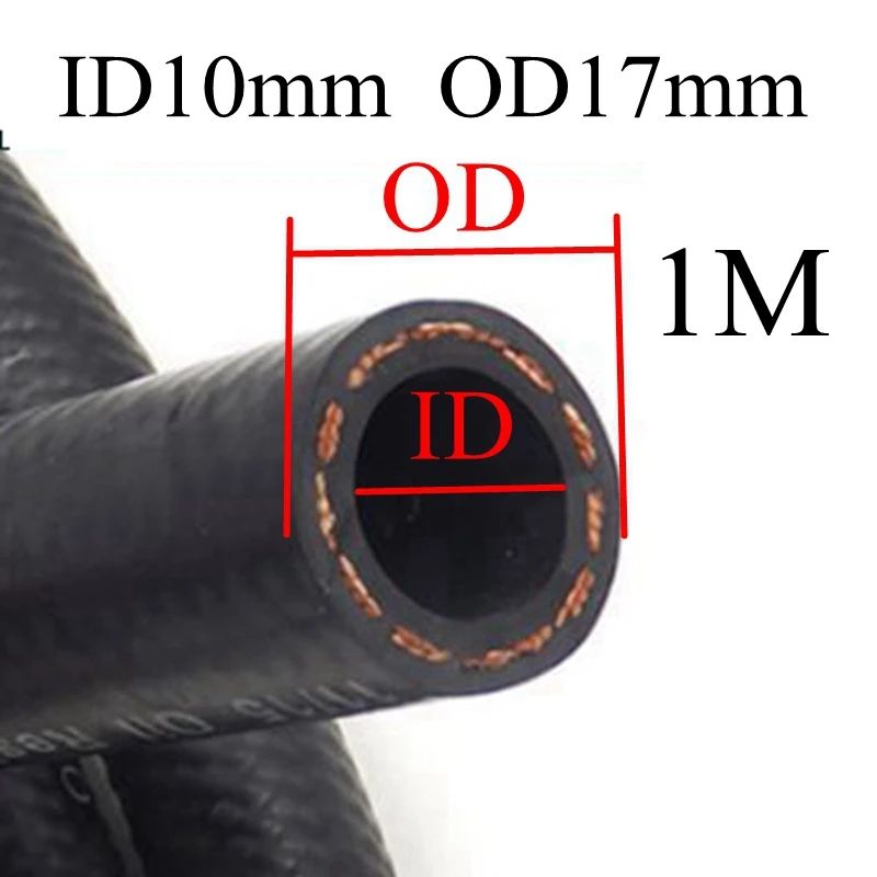 MultiSize Rubber Car Fuel Hose 1m Or 3m OilResistant Fuel Line Hose For Transfer And Repairs 11